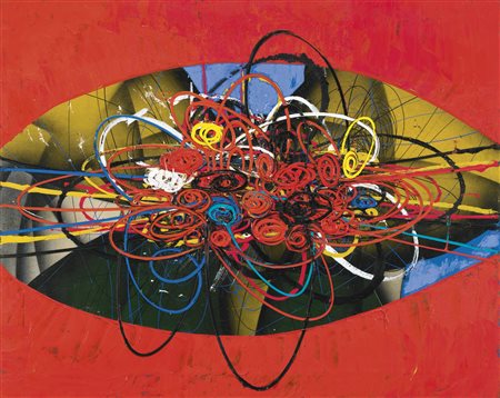 ROBERTO CRIPPA 1921-1972 SPIRALE MATERICA signed and dated 54 on the reverse,...