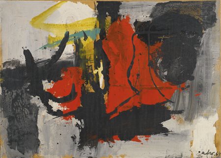 AFRO 1912 - 1976 SENZA TITOLO signed and dated 64, mixed tecnique on...