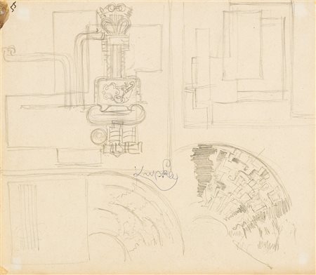 FRANKTISEK KUPKA 1871 - 1957 ÉTUDE MACHINISTE signed, pencil on paper....