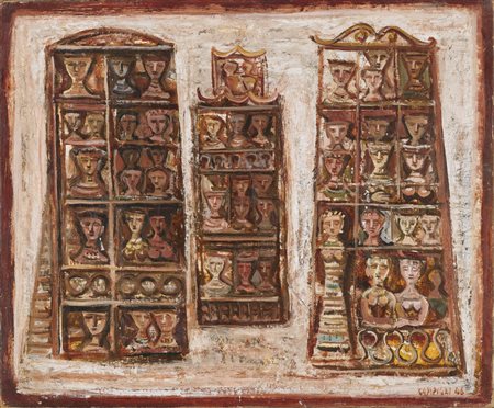 MASSIMO CAMPIGLI 1895 - 1971 GRATTE-CIELS / GRATTACIELI signed and dated 46,...