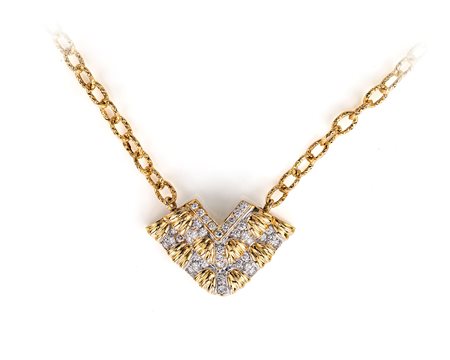 Collana in oro e brillanti