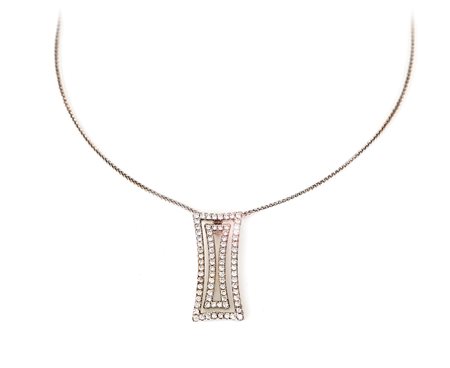 Chimento pendente in oro e brillanti