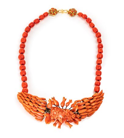 Collana antica in corallo