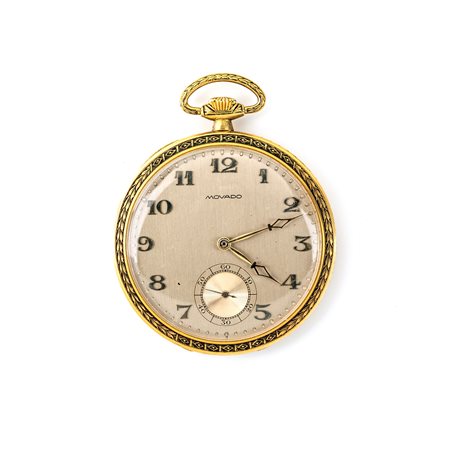 Movado, orologio da tasca in oro