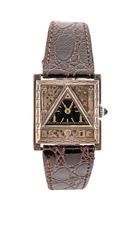 Orologio da polso massonico in argento