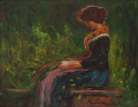 Angelo Dall' Oca Bianca Verona 1858 -1942 Bel viso