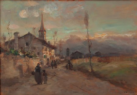 Vittore Antonio Cargnel Venezia 1872 - Milano 1931 Calar del sole
