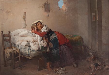 Felice Zennaro Pellestrina VE 1833 - Milano 1926 Colpo di granata