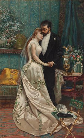 Sabino Ojero De Romarate Spagna XIX-XX Secolo L'Amore