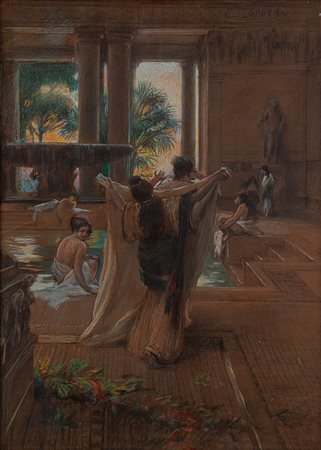 Carlo Coppede Firenze 1868 - 1952 Bagno Pompeiano