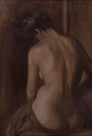 Lino Selvatico Padova, 1872 - Treviso, 1924 Nudo di schiena