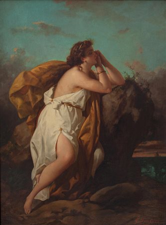 Enrico Fanfani Firenze 1824 - post 1885 Contemplazione