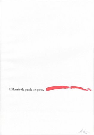 Ugo Carrega, Il Silenzio è la parola del poeta