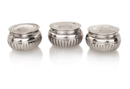 Tre portapillole in argento 925
