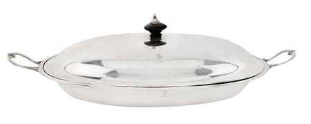 Legumiera ovale in argento 925/1000 con coperchio, Londra 1775, argentiere Charles Wrigh (attivo dal 1772)