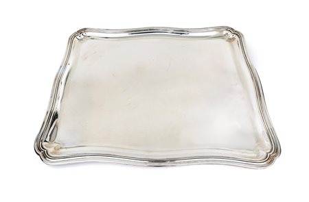 Vassoio rettangolare in argento, Boin Tabouret, Parigi, dopo il 1873