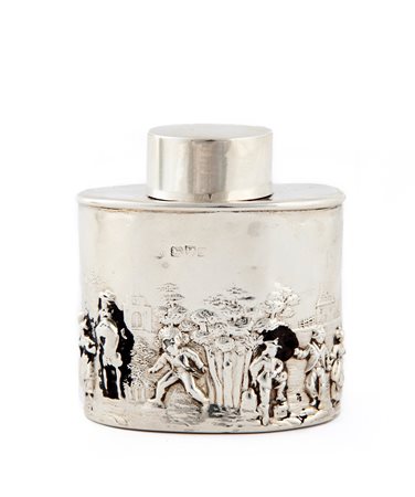 Porta tè in argento 925/1000, Chester 1904