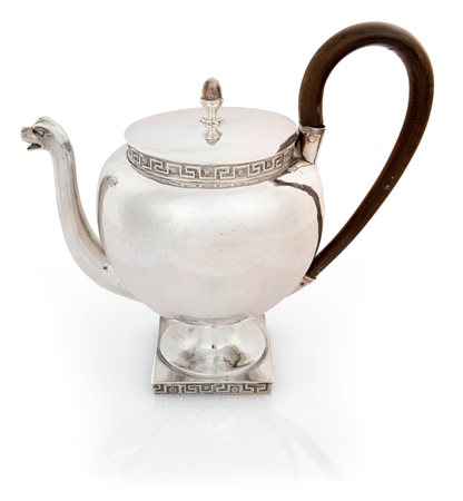 Teiera in argento, Roma, Francesco Coletti, 1795 - 1842