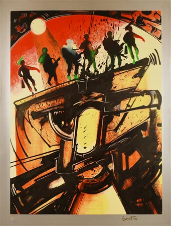 Gianni Bertini (1922 - 2010) LE VITTIME DI MERCURIO, 2003 serigrafia, cm...