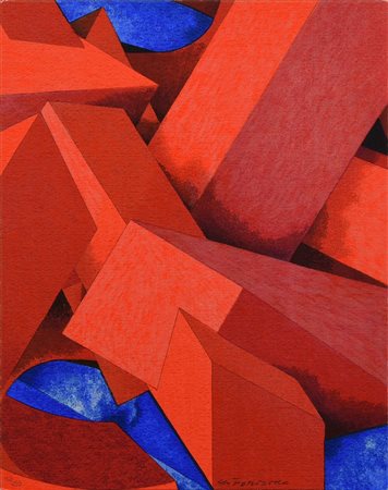 Gio' Pomodoro (1930 - 2002) SENZA TITOLO serigrafia, cm 29x23; es. 152/299...