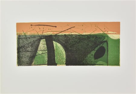 Enrico Della Torre (1931) SENZA TITOLO, 1974 litografia, cm 50x70; es. 75/99...