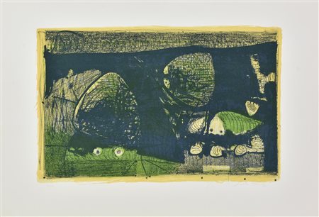 Enrico Della Torre (1931) VITA OCCULTA, 1974 litografia, cm 50x70; es. 11/100...