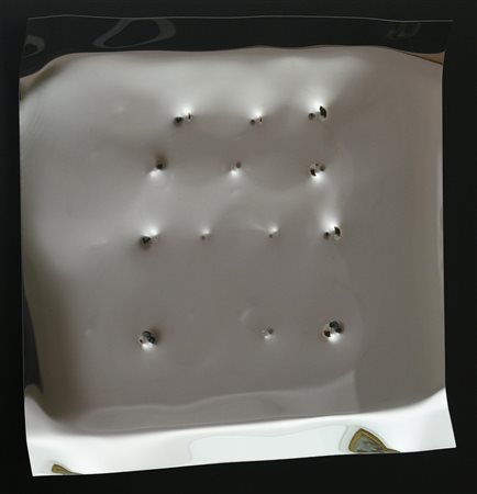 Angelo Brescianini (1948) SENZA TITOLO multiplo in alluminio operato cromato,...