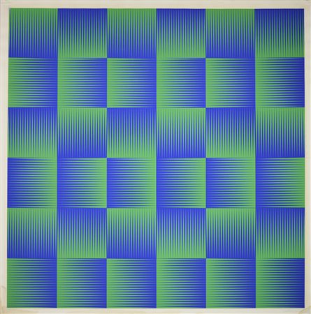 Getulio Alviani (1939 - 2018) SENZA TITOLO, 1973 serigrafia, cm 70x70; es....