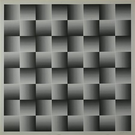 Getulio Alviani (1939 - 2018) TESTURA GRAFICA INCLINAZIONE OTTICA, 1972...