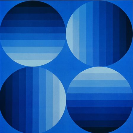 Victor Vasarely (1908 - 1997) HOLD-K heliogravure su cartoncino, cm 41x41...