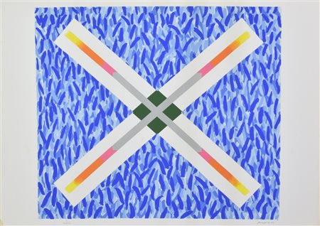 Concetto Pozzati (1935 - 2017) SENZA TITOLO serigrafia, cm 50x70; es.100/150...