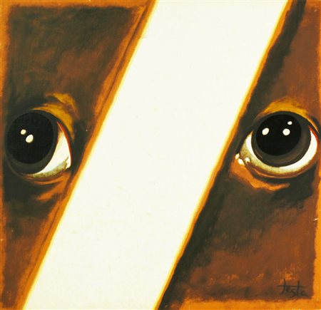 Armando Testa RITRATTO DI IGNOTO, 1979 serigrafia a 7 colori su cartone...