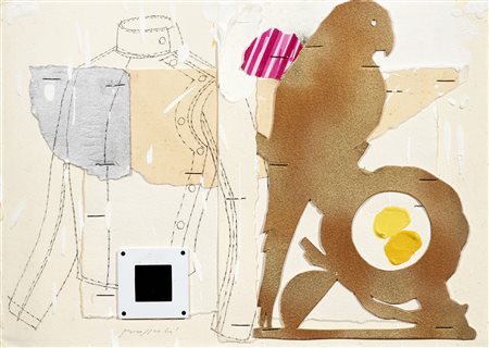 Concetto Pozzati, Due figure, 1981