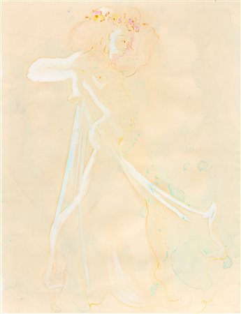 Léonor Fini, Nudo con fiori in testa