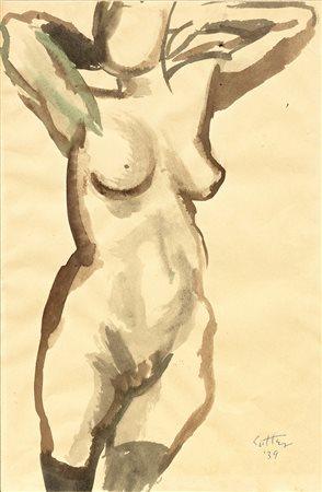 Renato Guttuso, Nudo di fronte, 1939