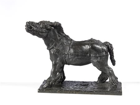 Antonio Ligabue, Cavallo normanno, 1937