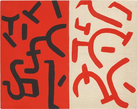 Carla Accardi, Nero su rosso, 2003