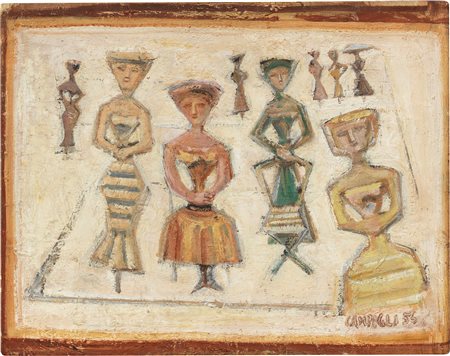 Massimo Campigli, Passeggiata, 1956