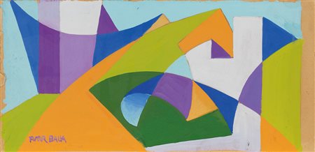 Giacomo Balla, Linee forza di paesaggio - studio, 1918-20