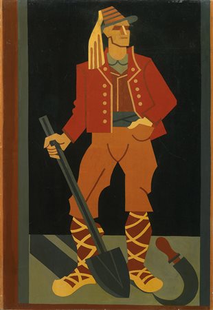 Fortunato Depero, Figura campestre, 1937-38