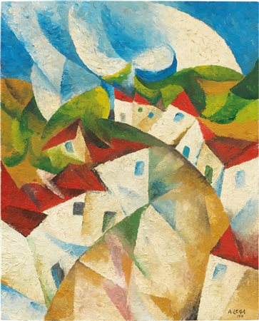 Achille Lega, Strada di paese, 1917