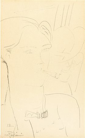 Amedeo Modigliani, Le peintre Diriks et une femme, (1918)