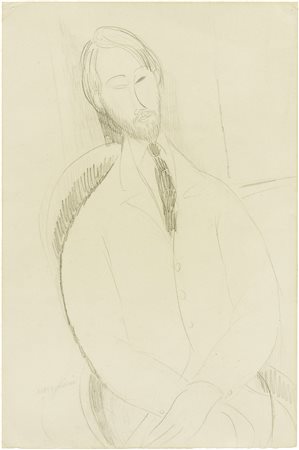 Amedeo Modigliani, Ritratto di Léopold Zborowski, (1917-19)