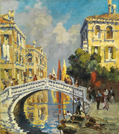 Roberto Marcello (Iras) Baldessari, Ponte a Venezia, 1913-14 ca.