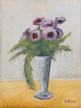 Ottone Rosai, Vaso con fiori, (1956)
