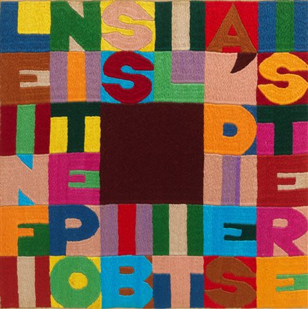 ALIGHIERO BOETTI
Le infinite possibilità di esistere, 1988