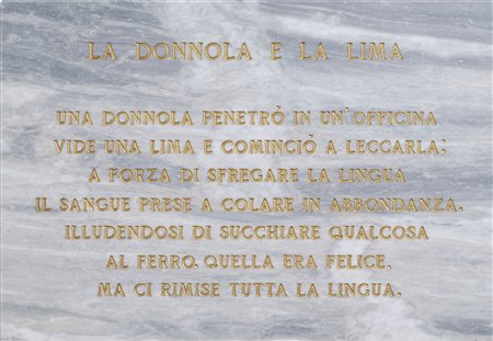 SALVO
La donnola e la lima, 1972