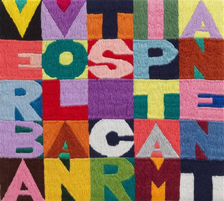ALIGHIERO BOETTI
Verba volant scripta manent, 1984