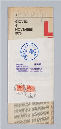 JOSEPH BEUYS
Lotta continua, 1975