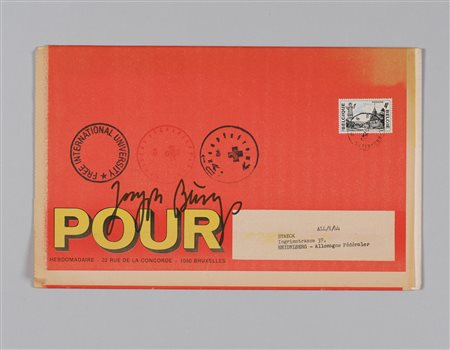 JOSEPH BEUYS
Pour, fine anni '70